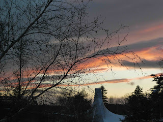 Sunset with pink hugh