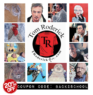 Back2School coupon code promo save 20% on everything troderickart.com