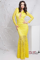 rochie-lunga-de-ocazie-Yellow Sun 