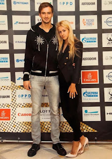 Daniil Medvedev With His Wife