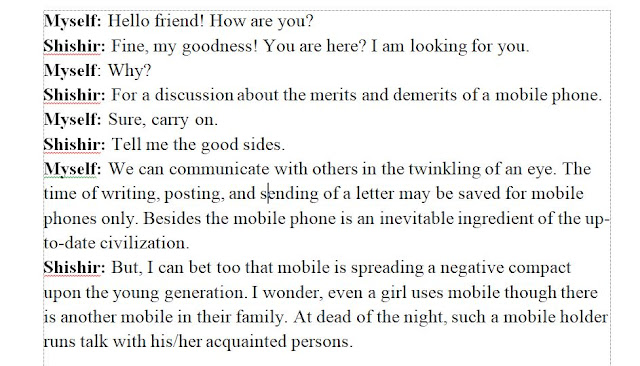 Write A Dialogue Between Two Friends About Mobile Phone