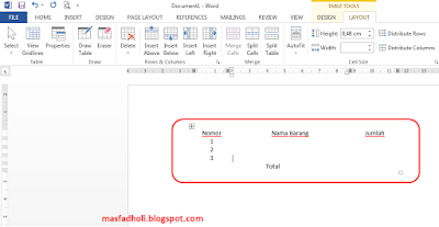 Cara Membuat Tabel Dengan Mudah di Microsoft Word