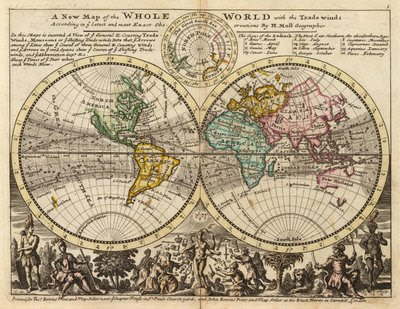 Picture World  on England 1719 Picture From Atlas Minor 3rd Edition London 1736