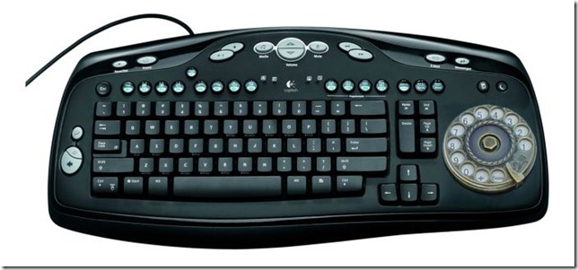 teclado com telefone
