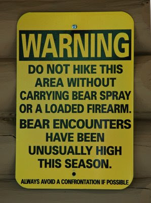 don't try to pet or feed the bears! GROWL!