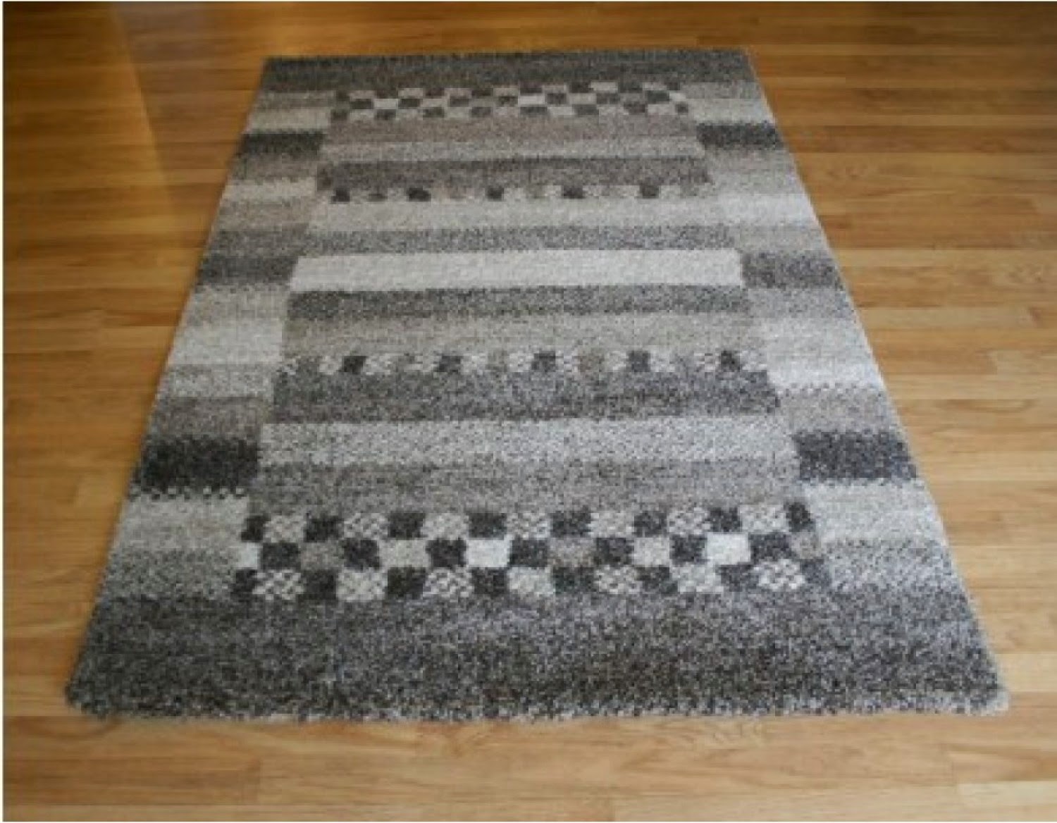 Mehari 23036 7828 Designer Shaggy Bordered Rug