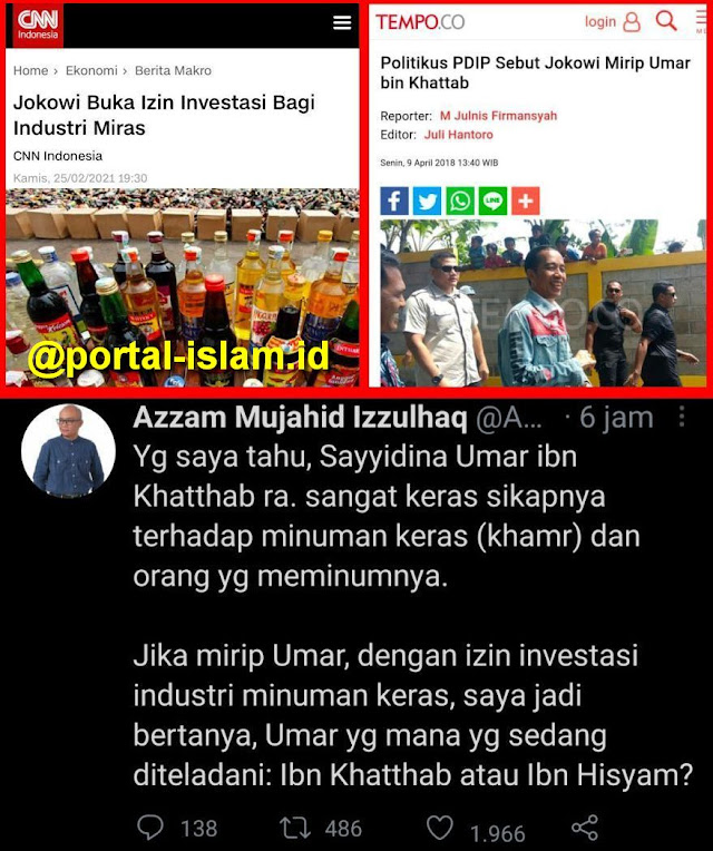 XjFJcESIuyYEVfyFyhdxeGWZJsfqewCNcBGAsYHQ Jokowi Buka Izin Investasi Industri Miras, Sentilan Netizen Sangat Menohok: Loh Katanya Mirip Khalifah Umar bin Khattab
