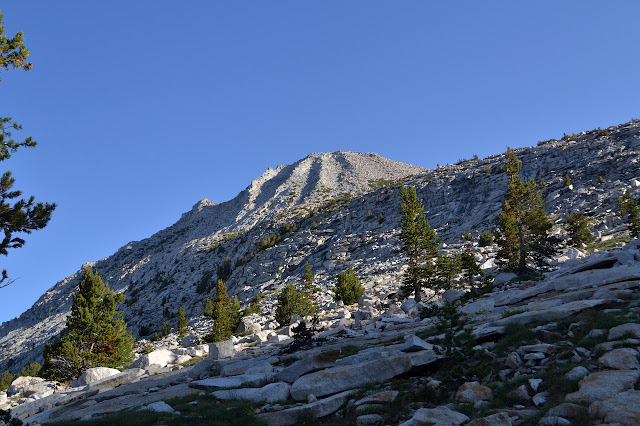 Pilot Knob from the rocks down into the canyon