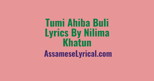 Tumi Ahiba Buli Lyrics