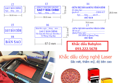 Khắc dấu sao y bản chính tại TPHCM