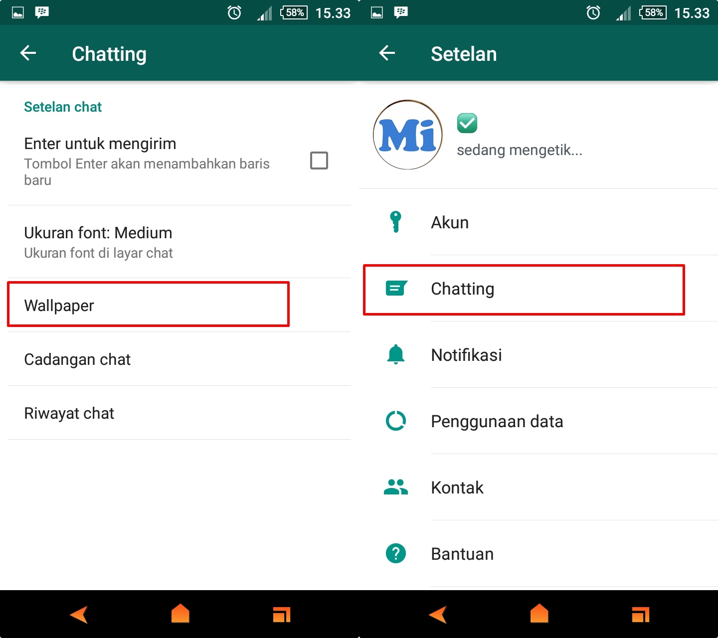 Cara Mengganti Wallpaper / Background Chat WhatsApp 