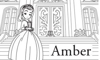 Dibujo de la Princesa Amber para colorear