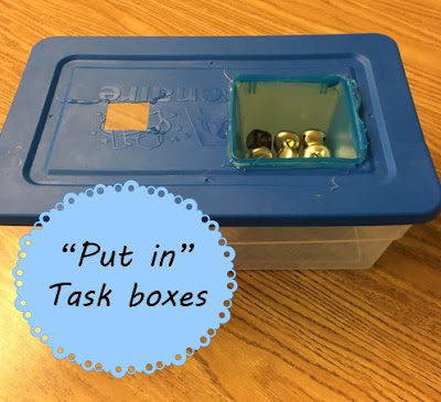 Put In Task Boxes in Special Education