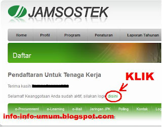 SALING BERBAGI: Cara cek saldo Jamsostek