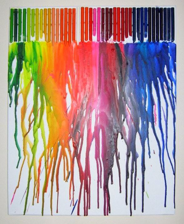 Crayon Drip Art 8