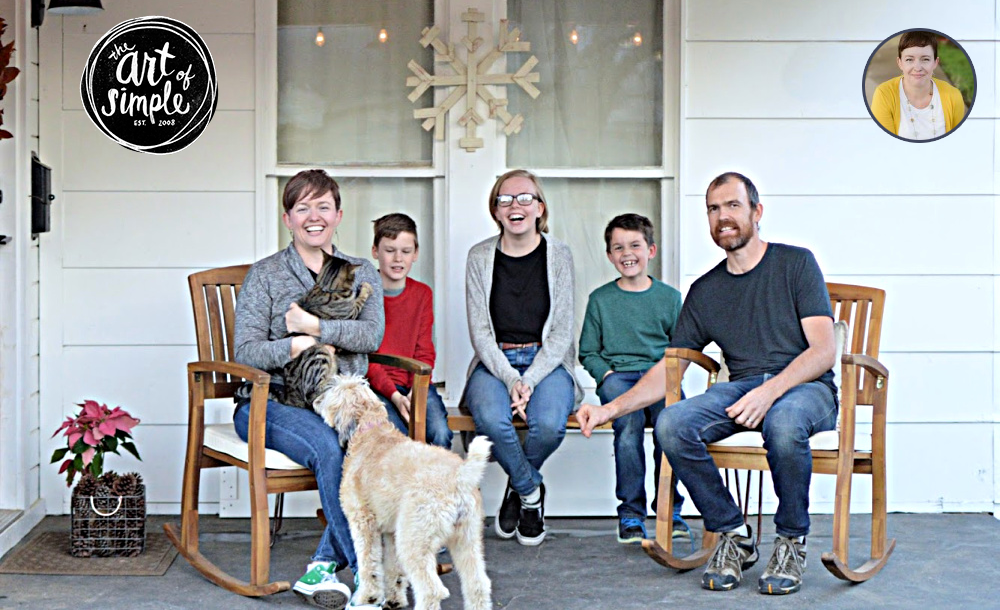tsh oxenreider with her family