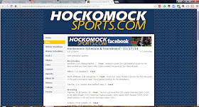 screen grab of Hockomock Sports website