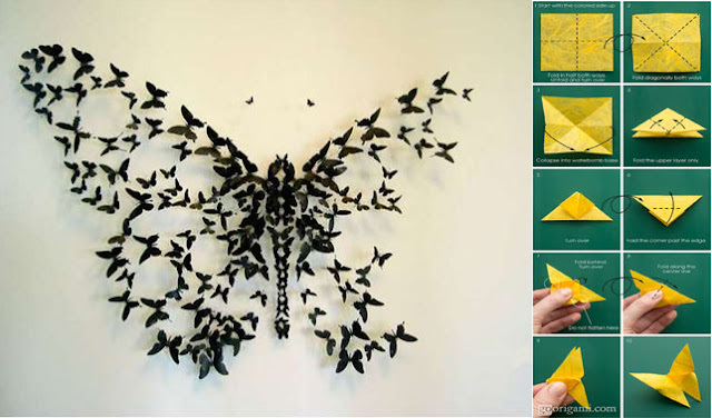 Contoh Gambar Hiasan  Dinding Dari  Kertas  Origami 