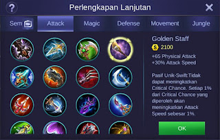 Mobile Legends Golden Staff