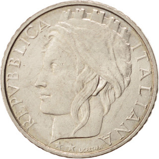 Italian Coins 100 Lire 1995 Italia Turrita