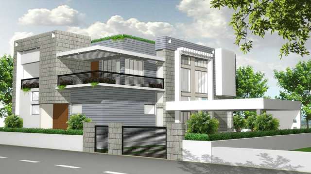  New  home  designs  latest Modern  homes  front views terrace  