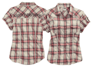 http://www.adventureharley.com/harley-davidson-womens-lace-inset-plaid-shirt