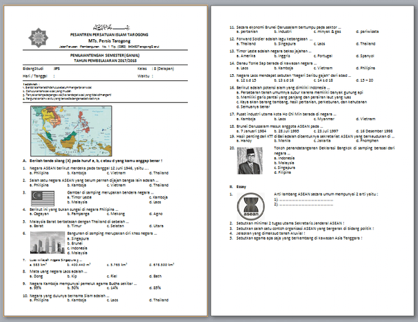 Contoh Soal Akm Ips Kelas 8 Ops Sekolah Kita