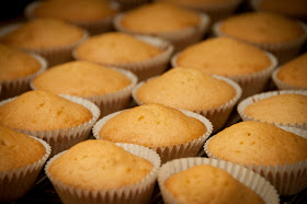 Fairy cakes straight from the oven