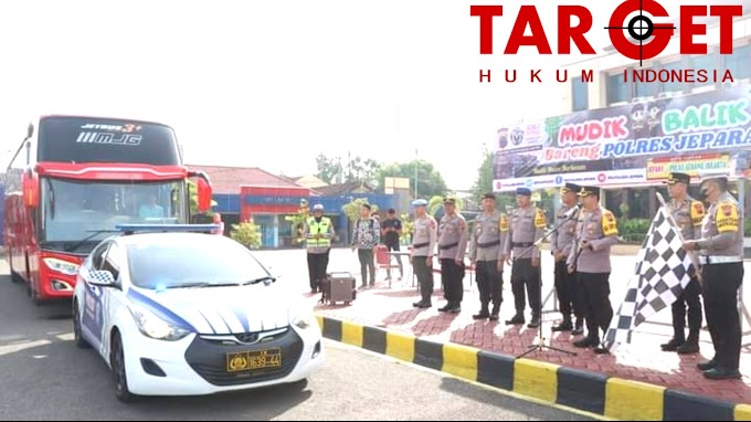 Kapolres Jepara Lepas Rombongan Balik Mudik Gratis ke Jakarta