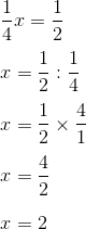 Mencari Nilai x Dari Persamaan sup1/sup/sub4/subx sup1/sup/sub2/sub 1 Terbaru