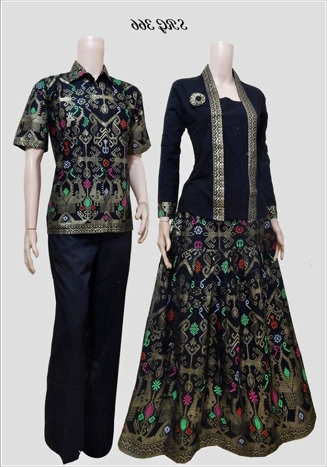 belanja online  Model  Baju  Batik Muslim Couple Modern 2019