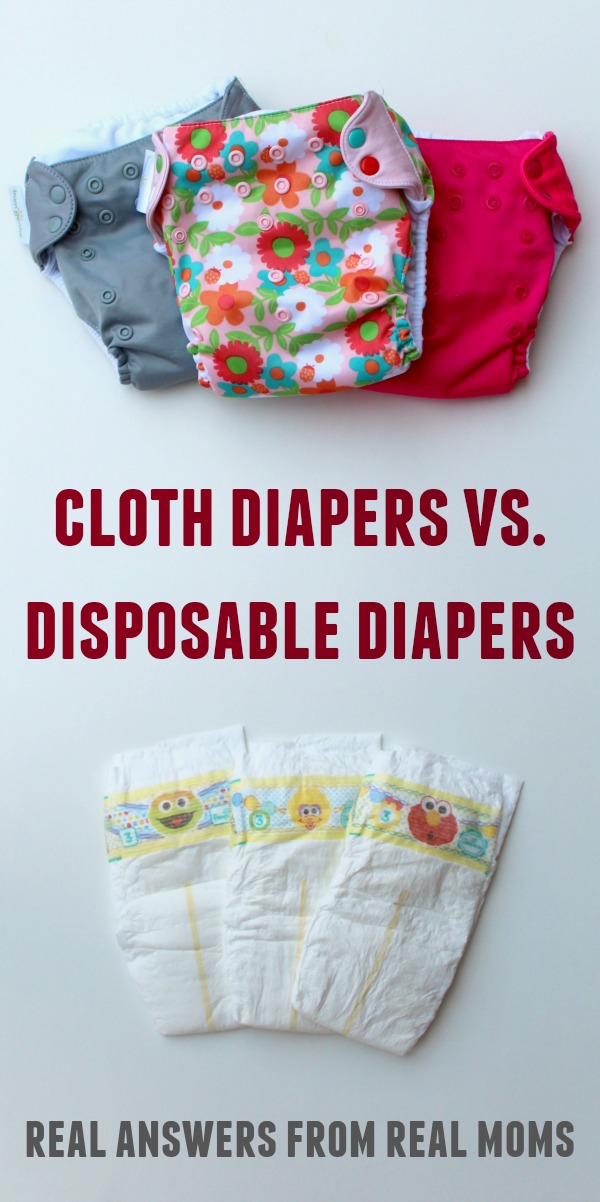 cloth diapers vs disposable diapers- real answers from real moms- what should you know before you decide? Survey answers