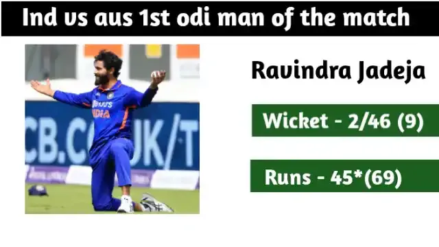 India vs australia 1st odi man of the match kisko mila 2023