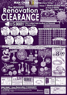 Wah Chan 1 Utama Renovation Clearance Sale 2012