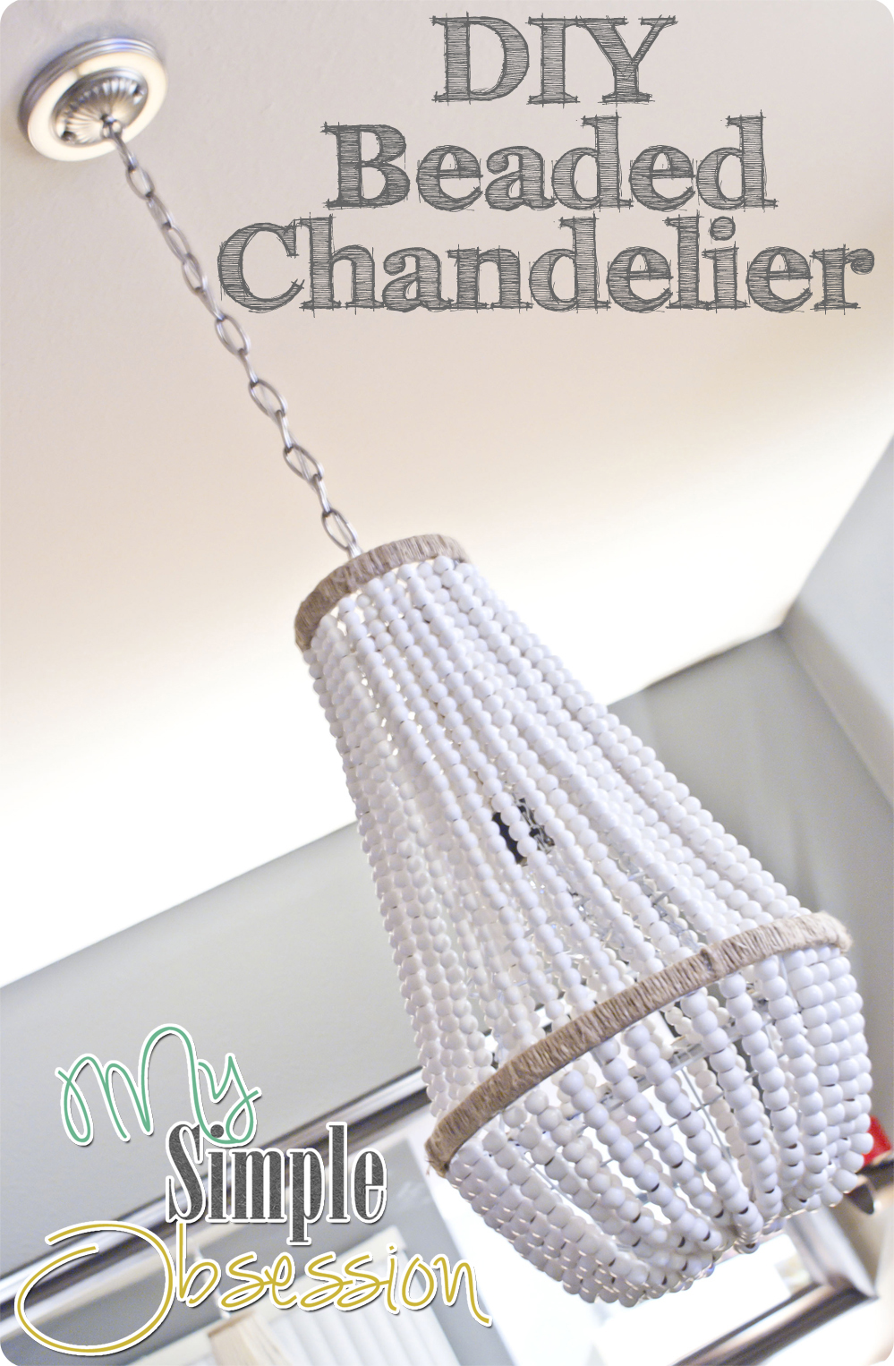 My Simple Obsession: Beaded Chandelier Tutorial