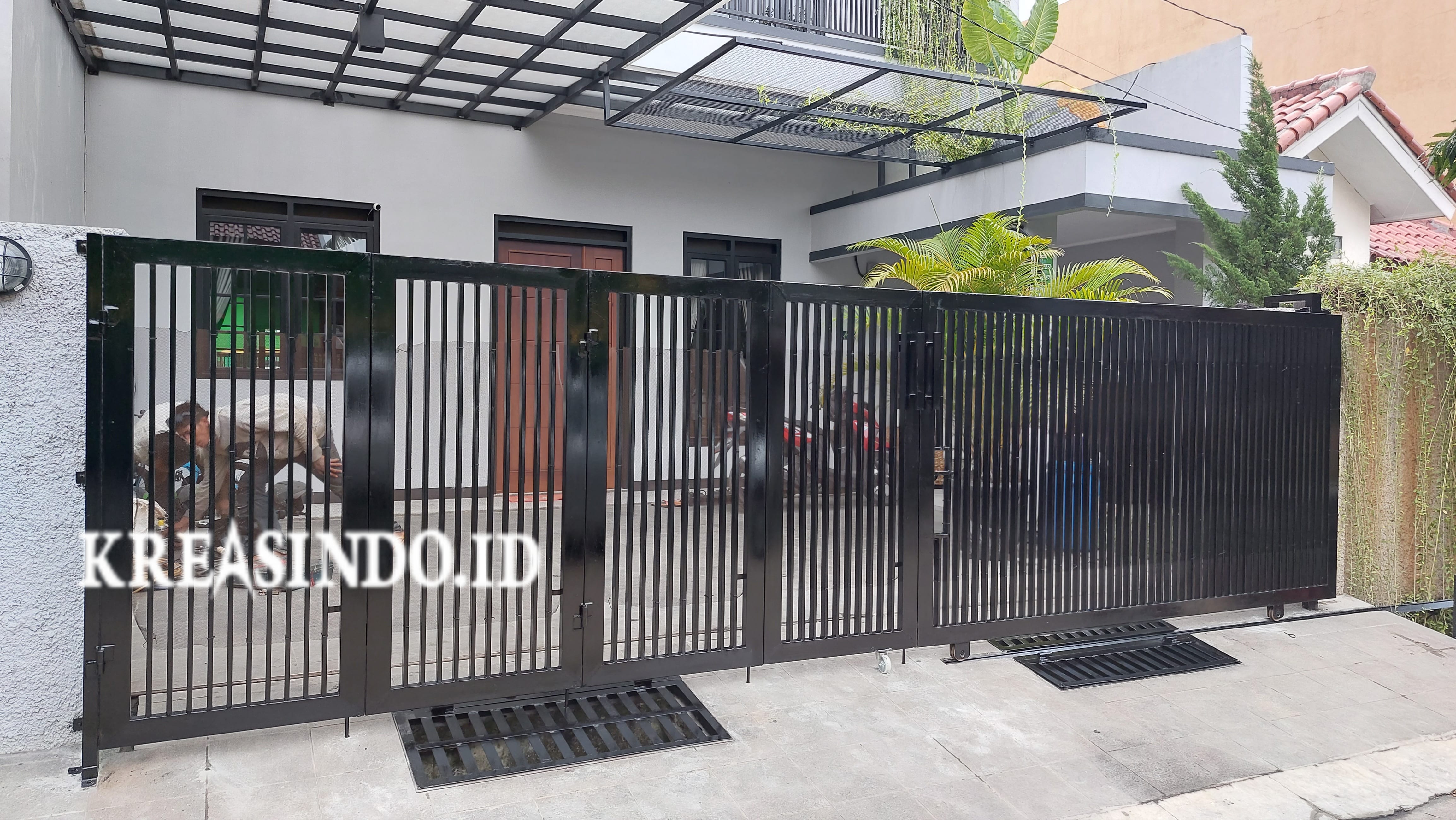 Mundurin Atau Servis Pintu Dorong di Rumahnya Bpk Priya di Depok Dua