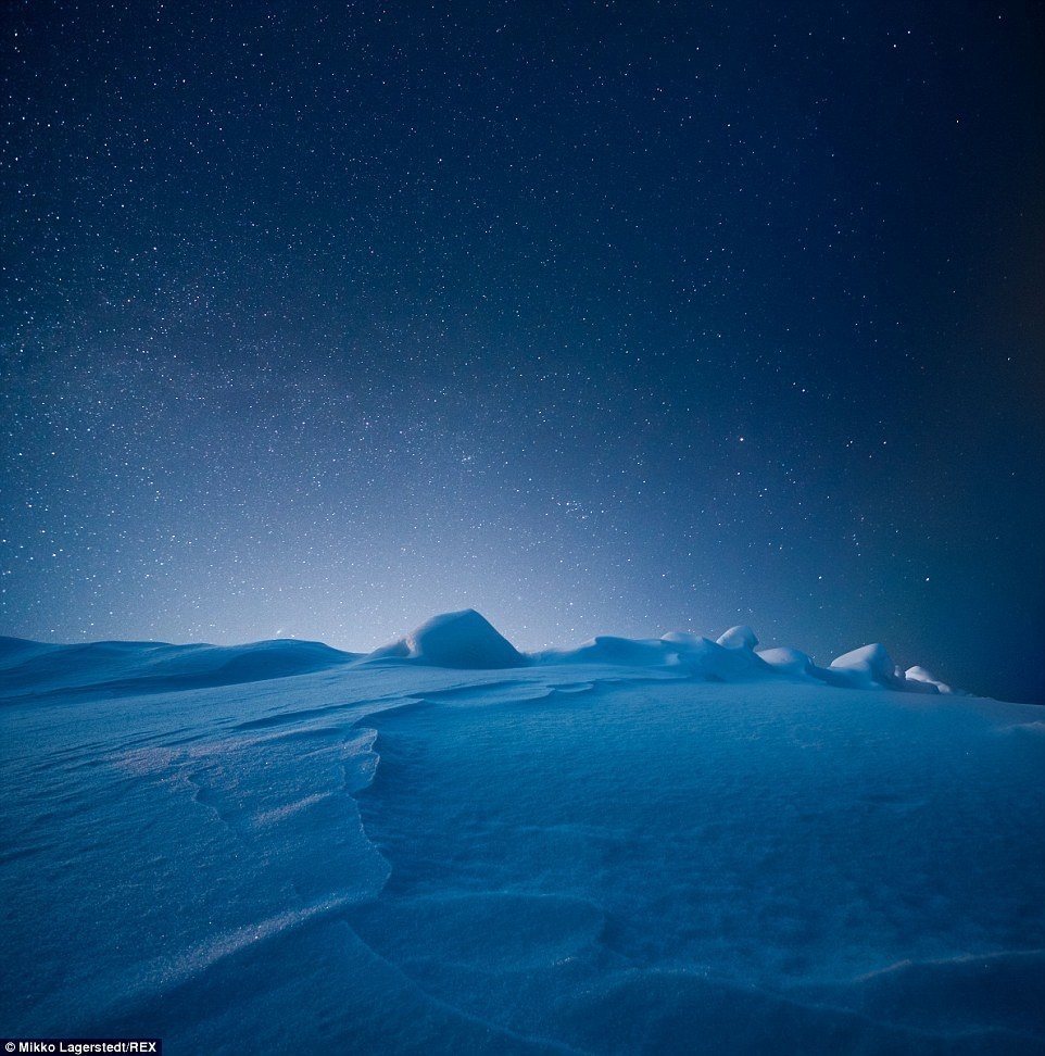 The Most Stunning Night Photos Ever Taken From A Glacier.