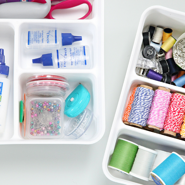 IHeart Organizing: A Surprising Solution for Smaller Sewing Supplies