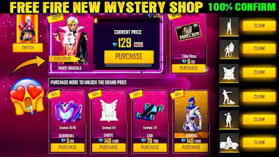 free fire mystory shop event