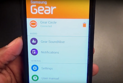 Samsung Gear app Manual