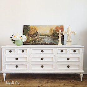 hand painted white chalk paint french style drawers Lilyfield Life