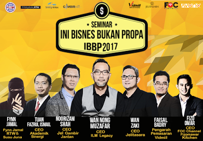 Tokoh korporat, tokoh usahawan, Tuan Wan Nong Muzafar, ILM Legacy Sdn Bhd, Ini Bisnes Bukan Propa, IBBP 2017, eUsahawan