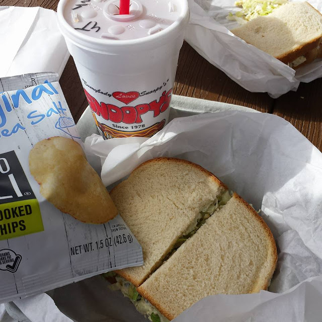 Snoopy's Chicken Salad in Raleigh, NC. An institution since 1978. 