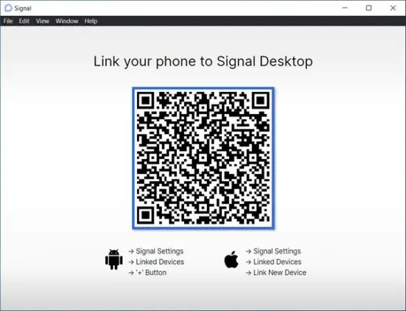 ربط واستخدام Signal على جهاز الكمبيوتر الخاص بك