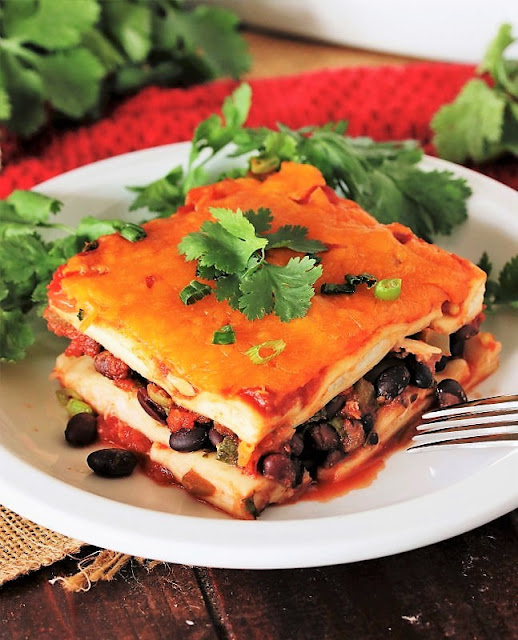 Slice of Mexican Ravioli Lasagna Image