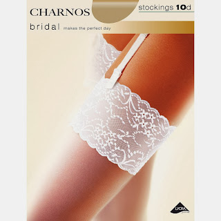 Live out your transvestite bride fantasies in these silky bridal stockings