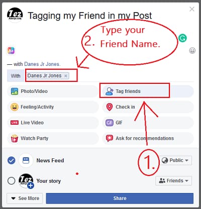 Tagging Friend