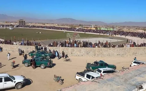 Taliban Conducts 1st Public Whipping In Soccer Stadium Since 1990s