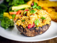 Crab Stuffed Portobellos