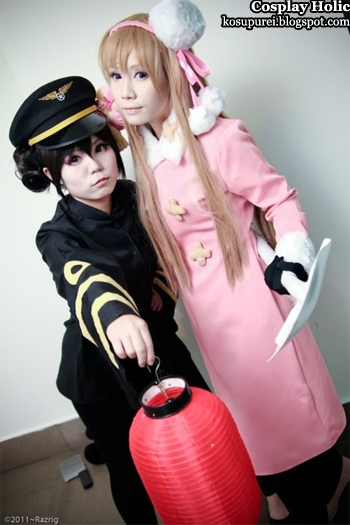 hetalia: axis powers cosplay - female china nene and female russia kolko